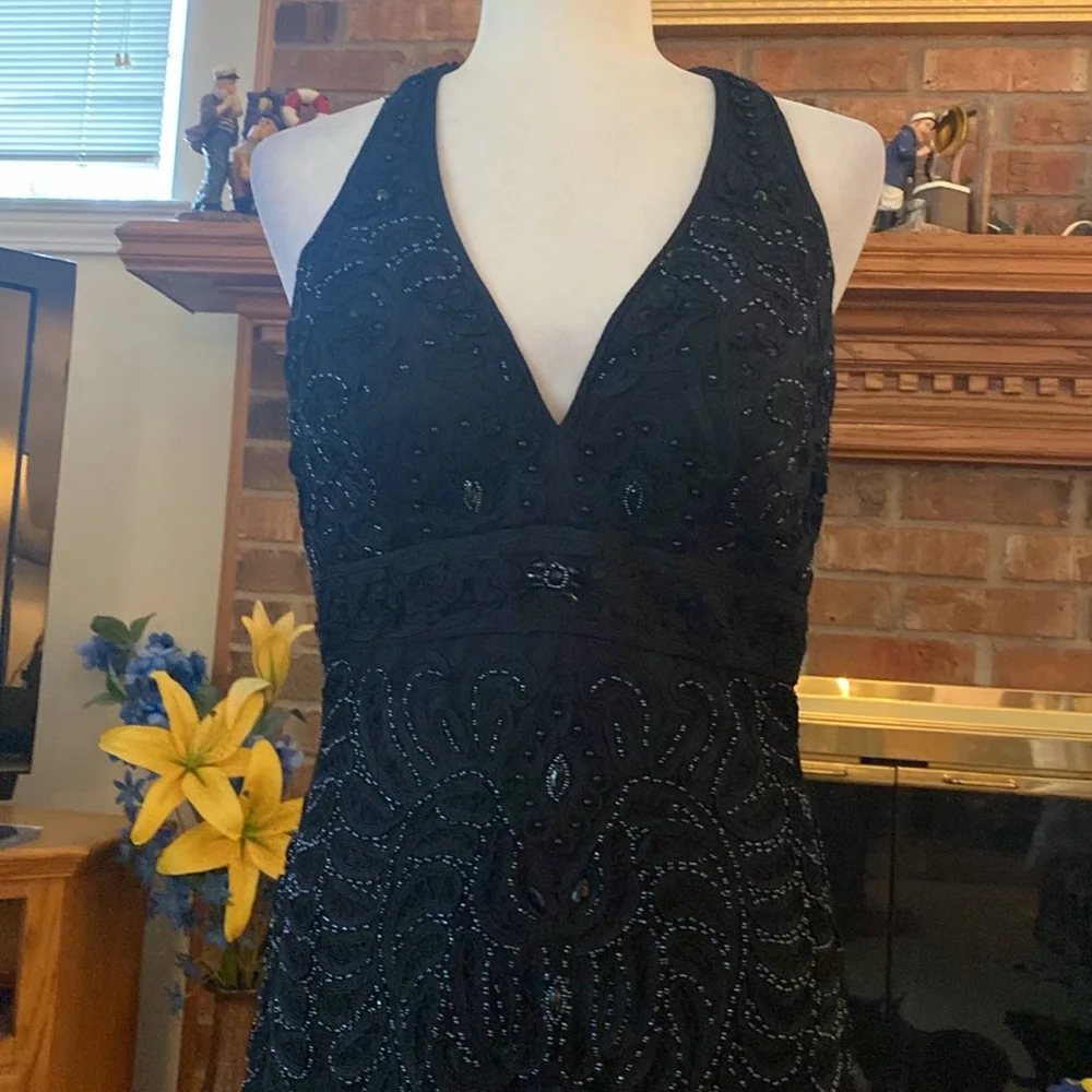 Sue Wong nocturnal black formal gown size 10 - Picture 6 of 17